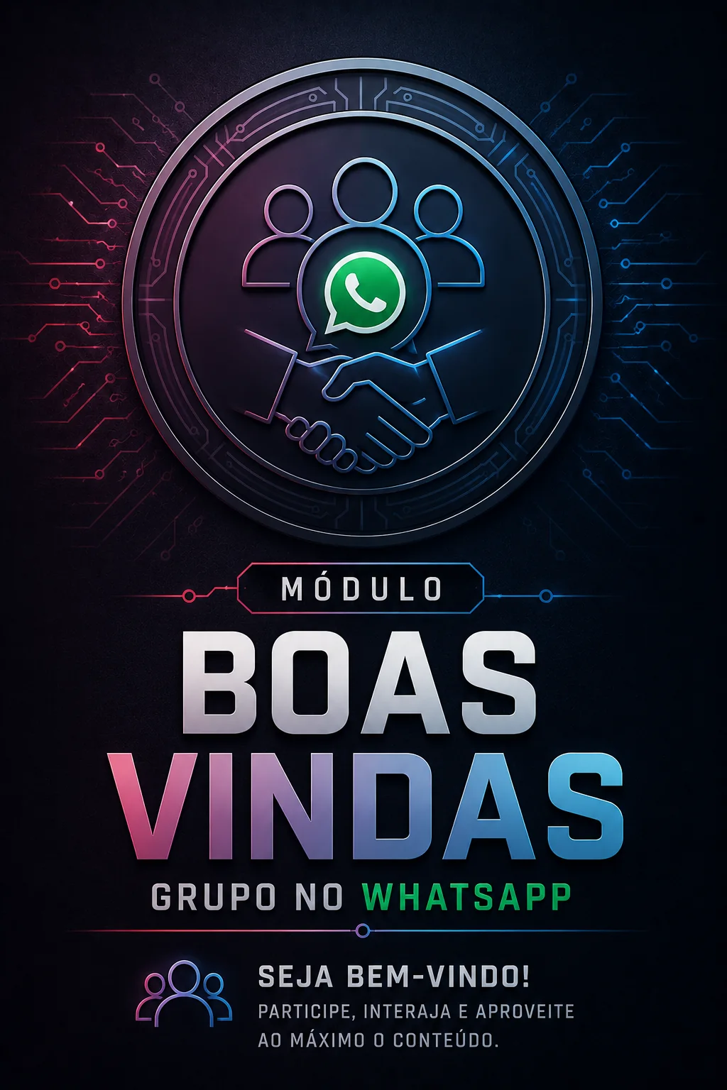 Grupo exclusivo de suporte técnico no WhatsApp